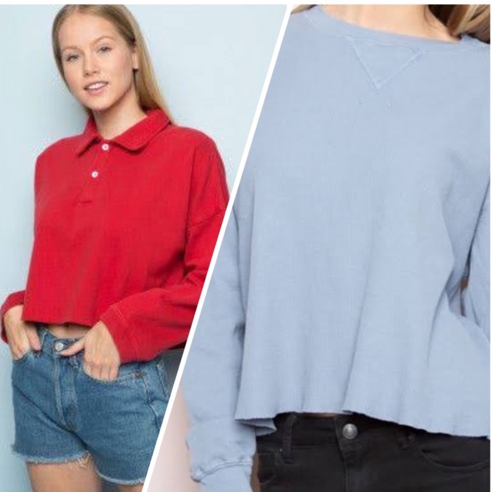 【Bundle】2 Brandy Melville Long sleeve shirt